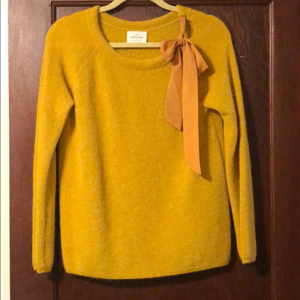 Sezane Yellow Dana Sweater M